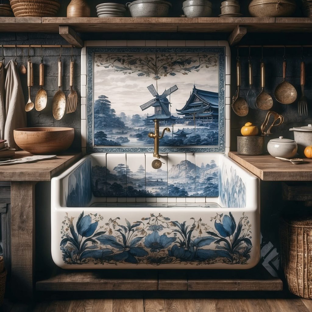 These Delftware Sinks