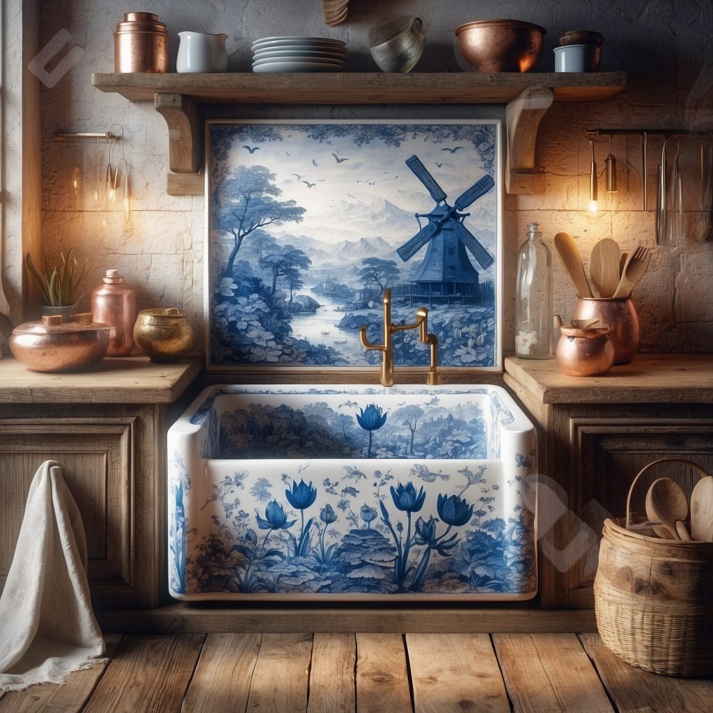These Delftware Sinks
