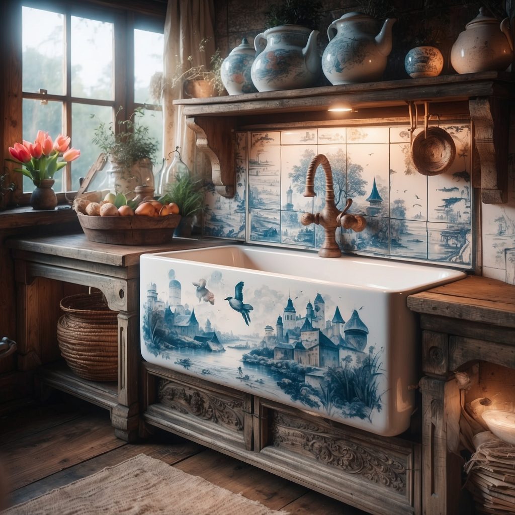 These Delftware Sinks