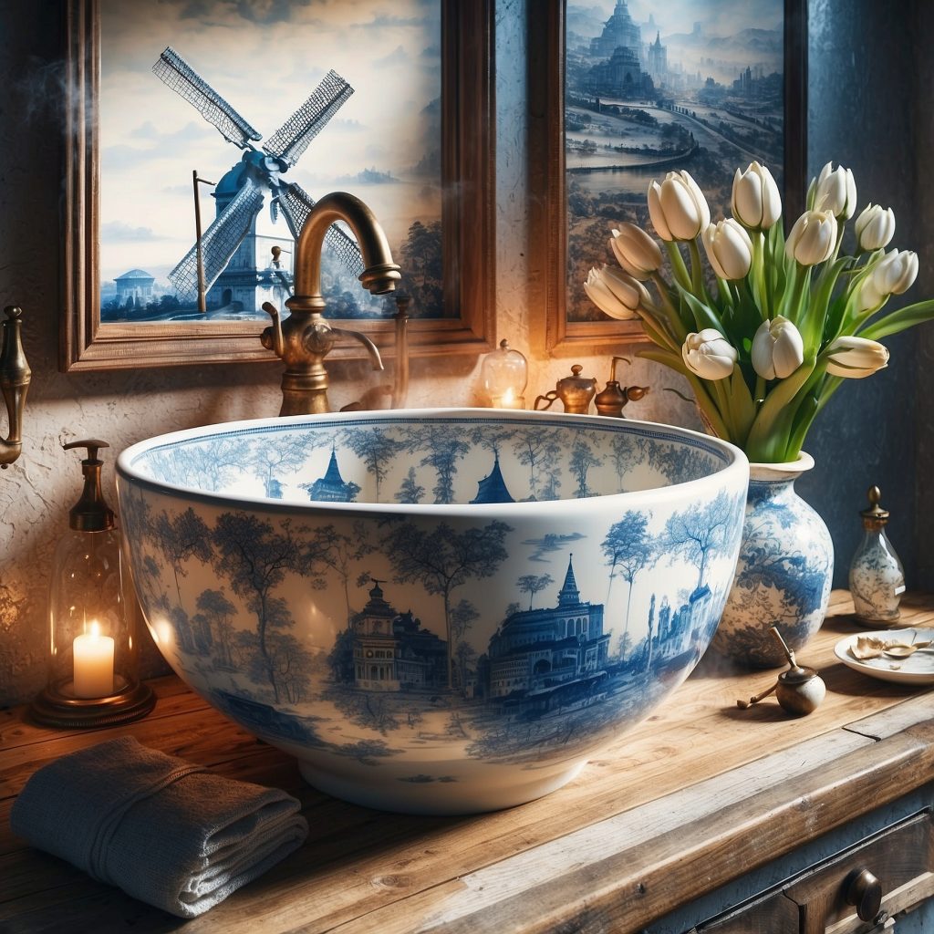 These Delftware Sinks