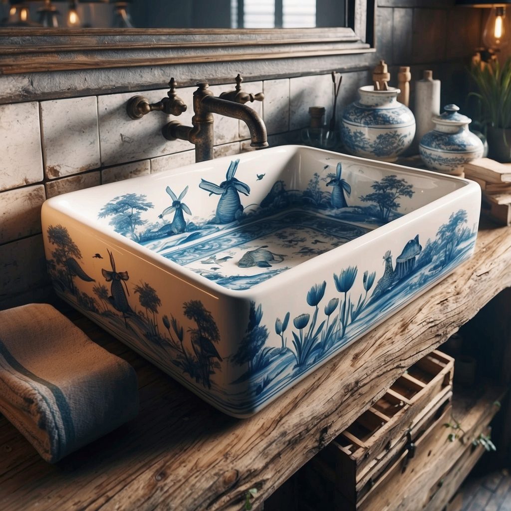 These Delftware Sinks