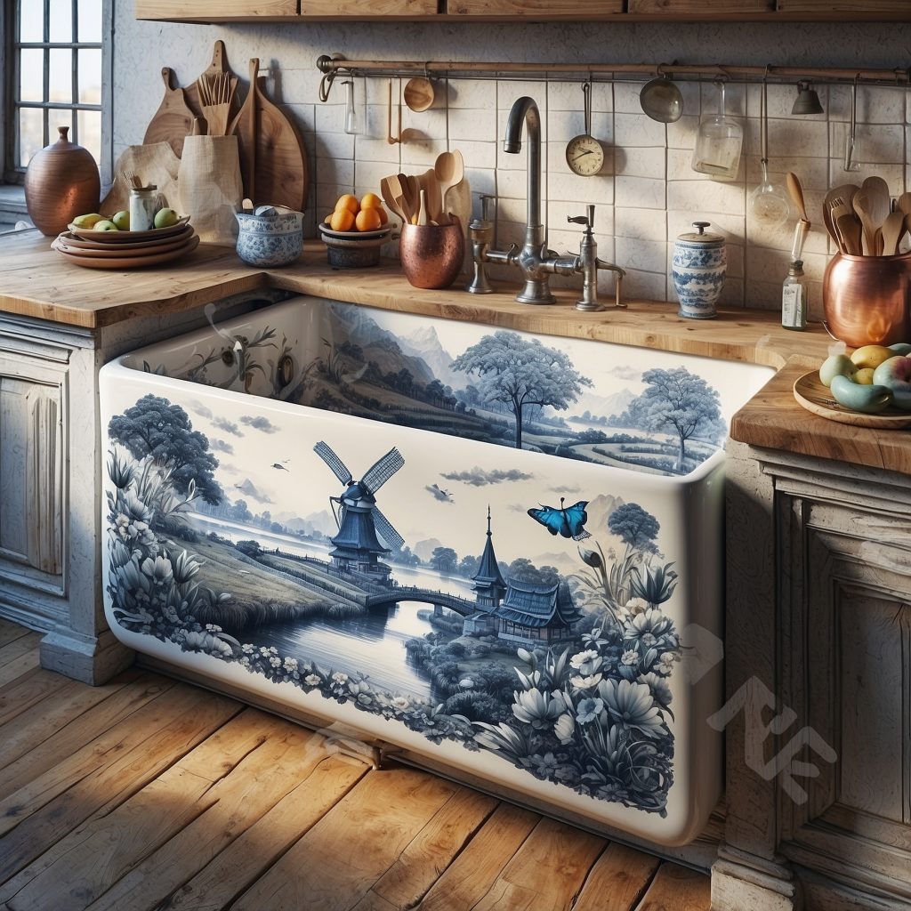 These Delftware Sinks