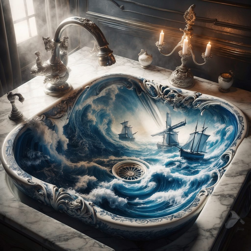 These Delftware Sinks