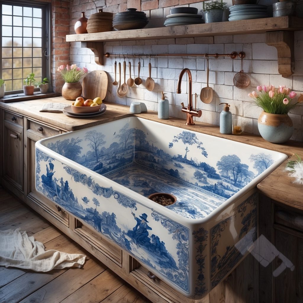 These Delftware Sinks