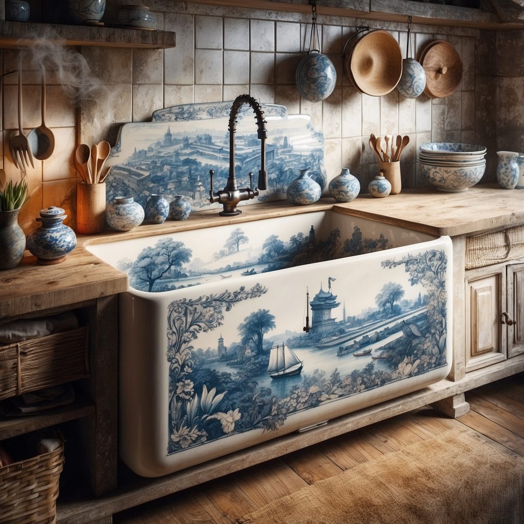 These Delftware Sinks