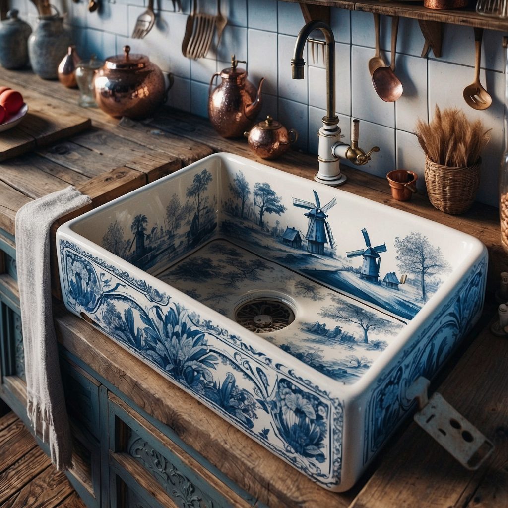These Delftware Sinks