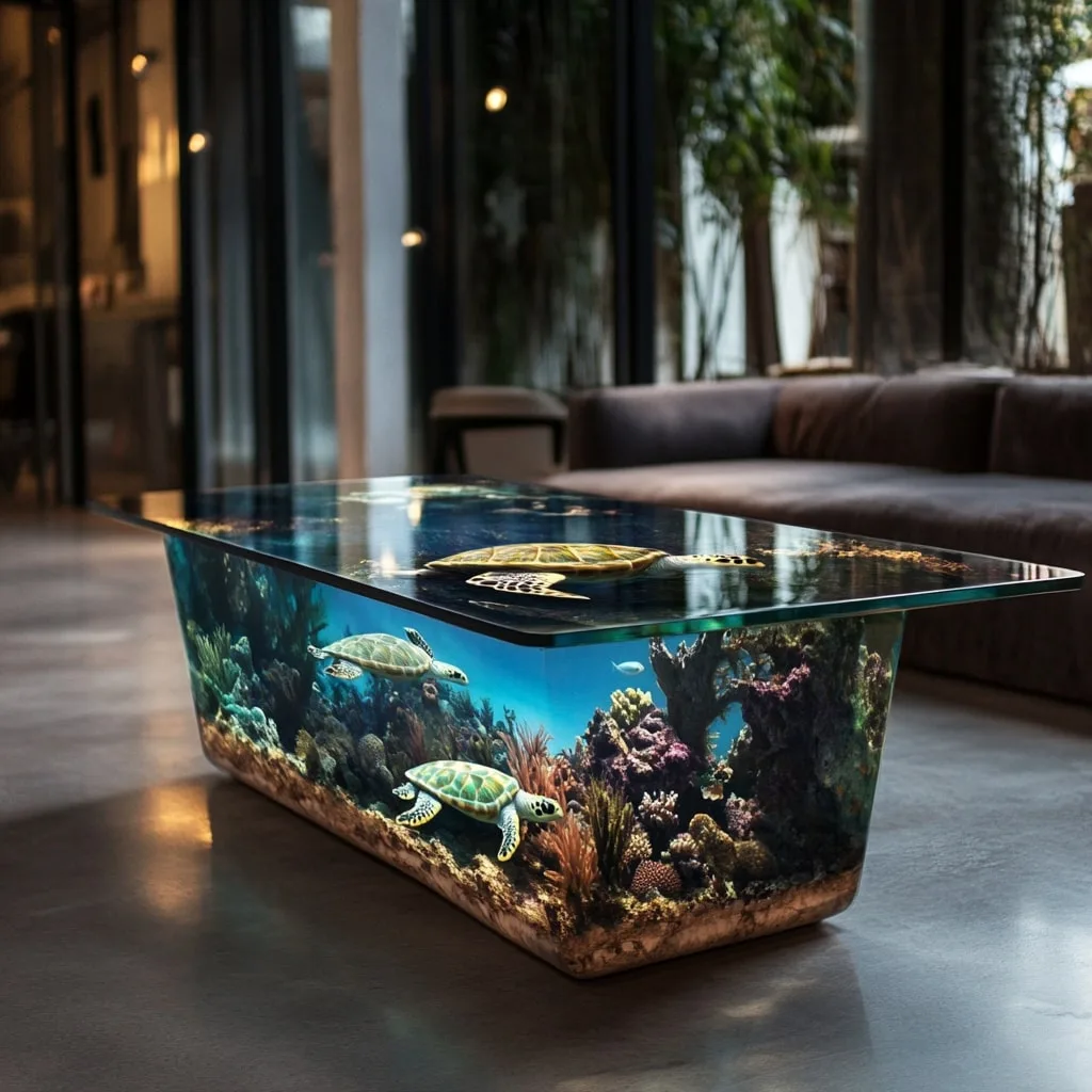 Underwater Scene Coffee Tables