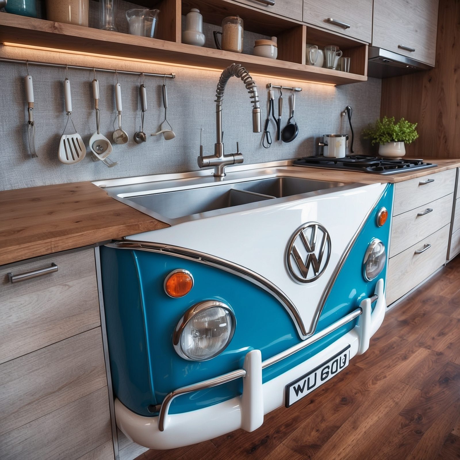 Volkswagen Bus Sinks