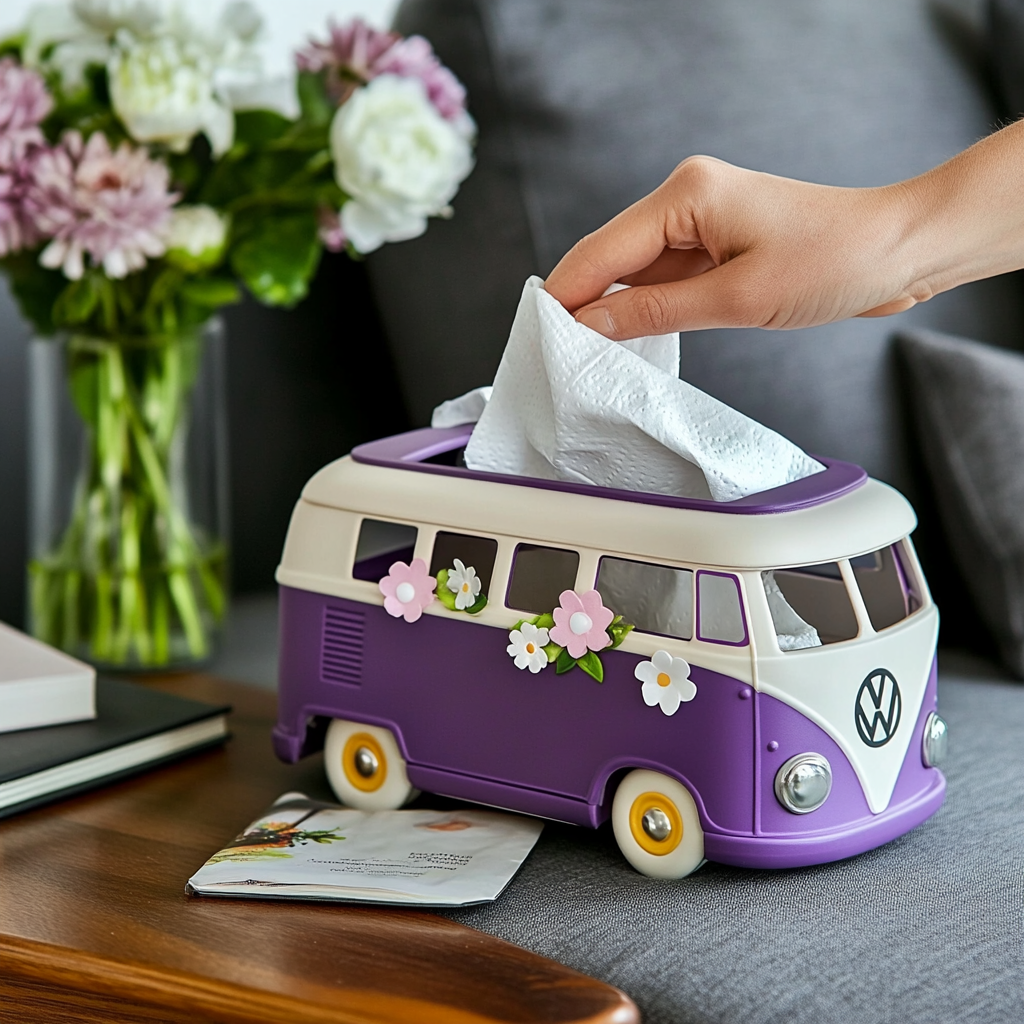 Volkswagen Van-Themed Tissue Box