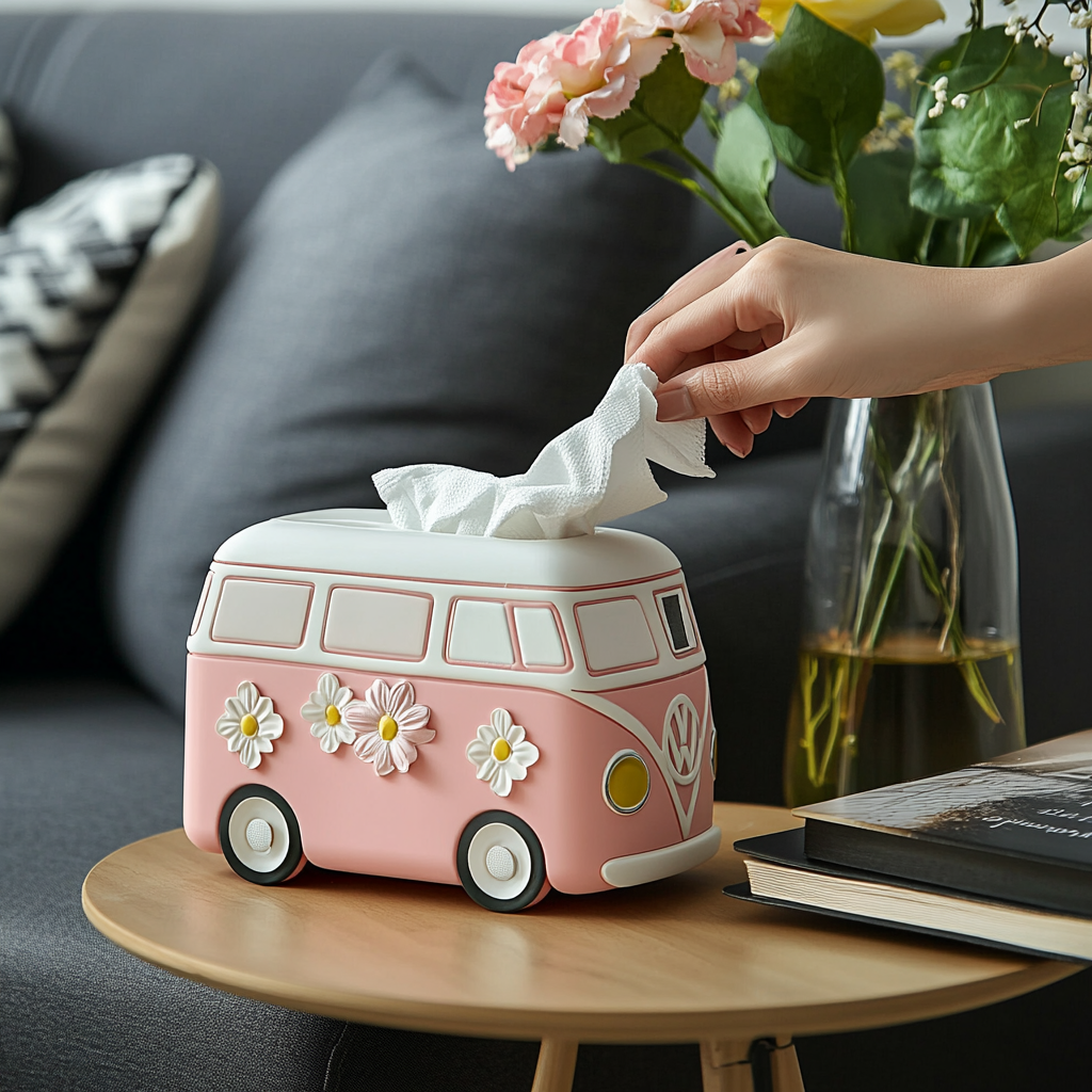 Volkswagen Van-Themed Tissue Box