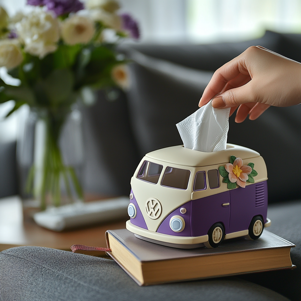 Volkswagen Van-Themed Tissue Box