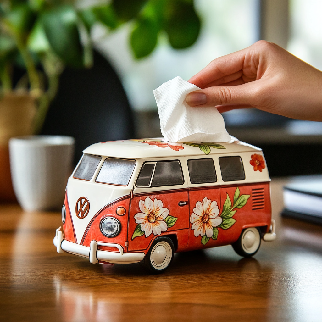 Volkswagen Van-Themed Tissue Box