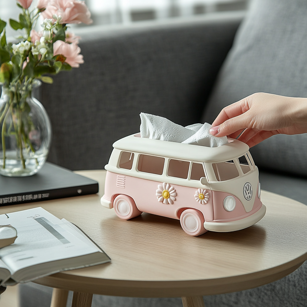 Volkswagen Van-Themed Tissue Box