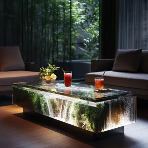 Waterfall Scene Coffee Tables