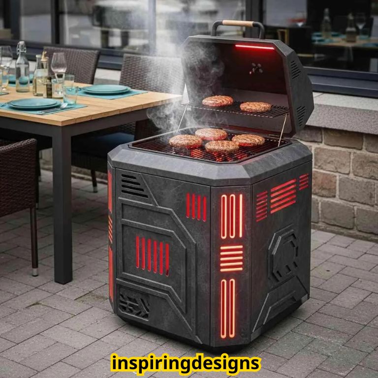 Borg Cube Themed BBQ Grill