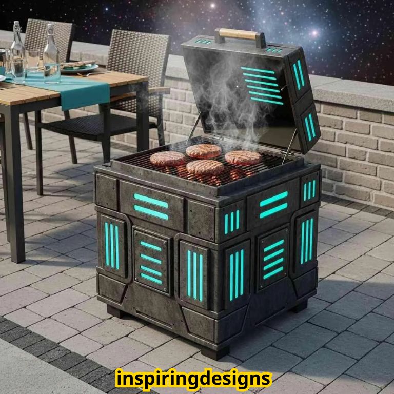 Borg Cube Themed BBQ Grill