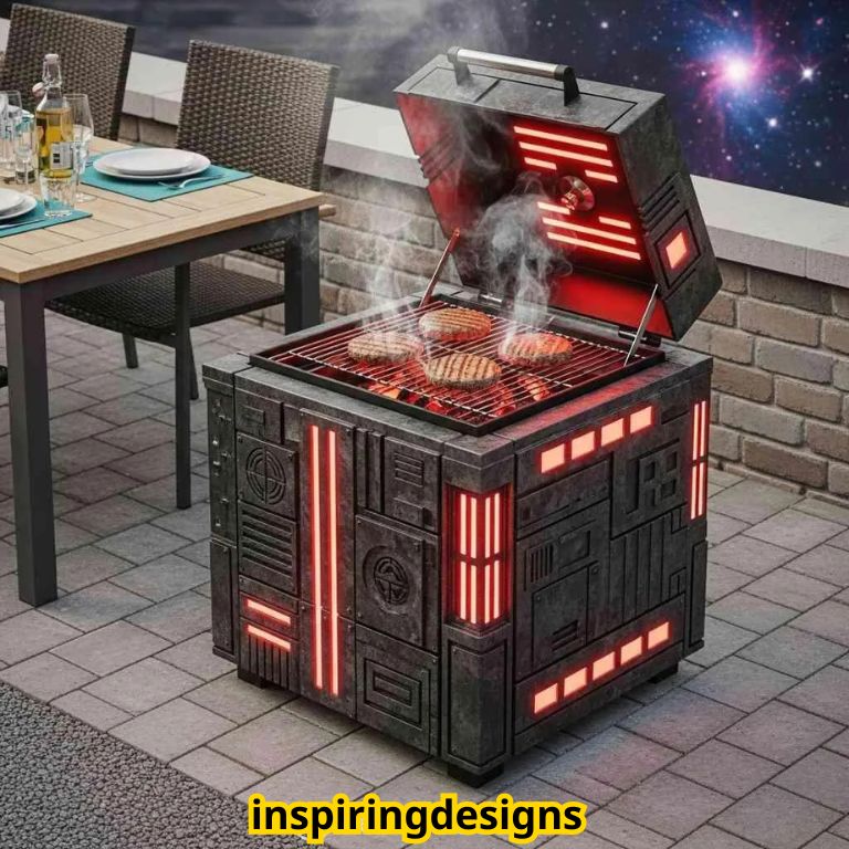 Borg Cube Themed BBQ Grill