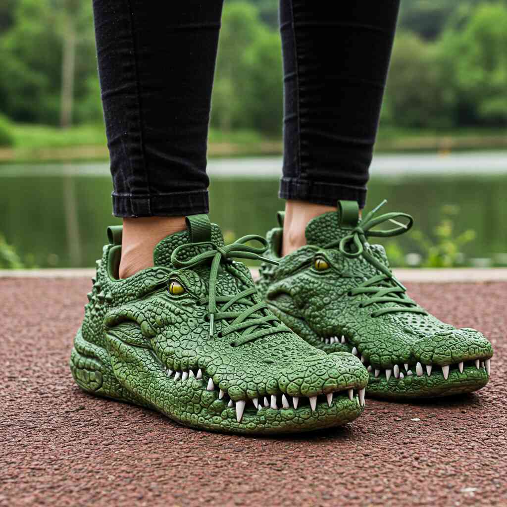  Crocodile Shaped Sneakers