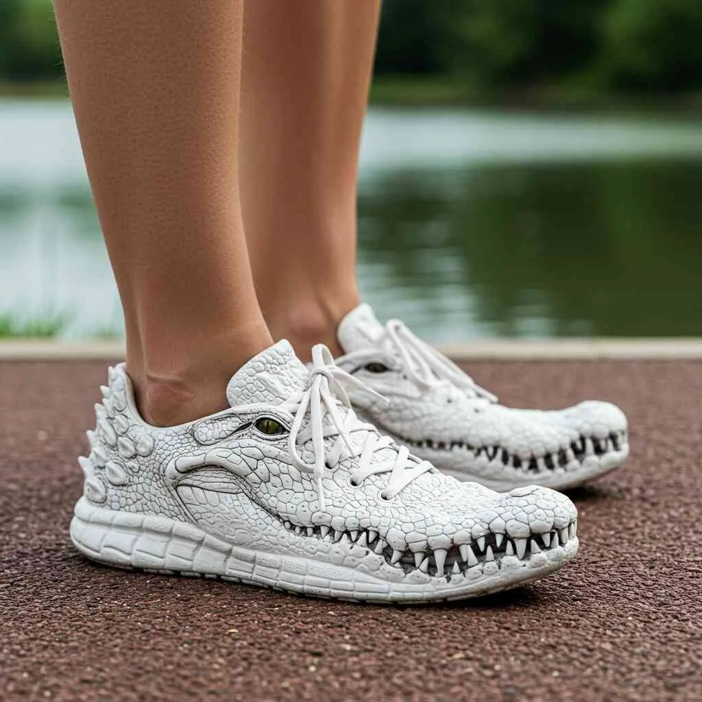 Crocodile Shaped Sneakers