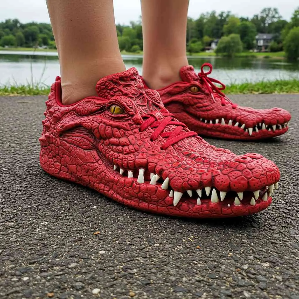 Crocodile Shaped Sneakers