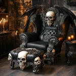 Gothic Skull Recliner Chairs