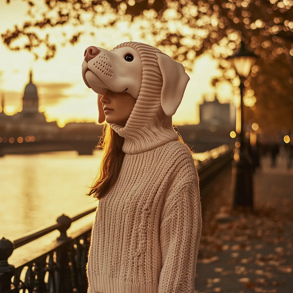Knit Dog Hoodies