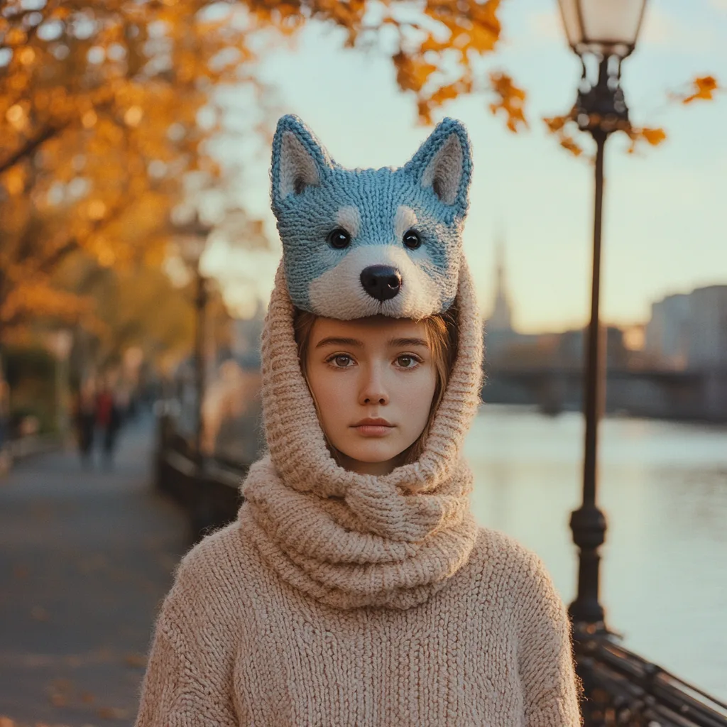 Knit Dog Hoodies