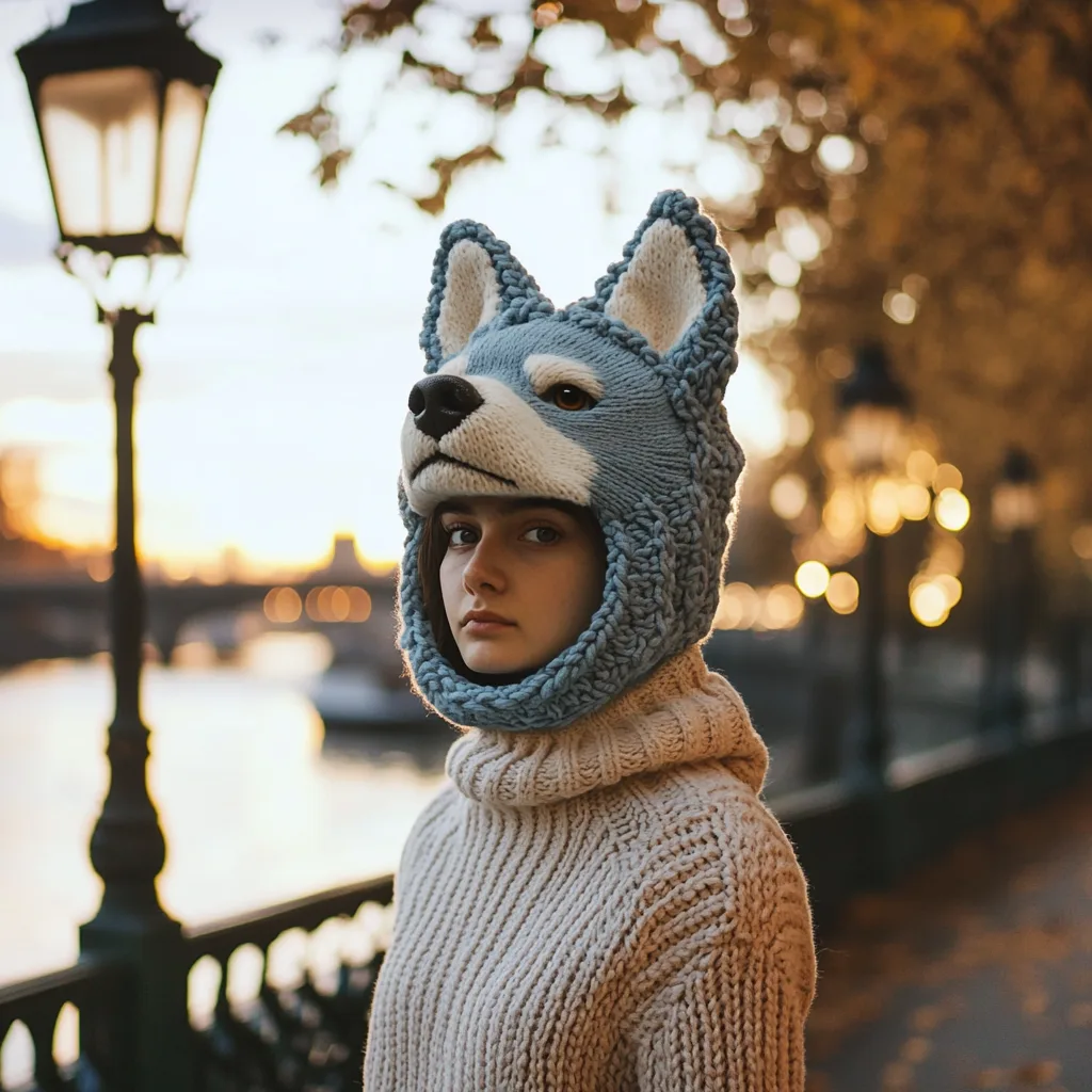 Knit Dog Hoodies