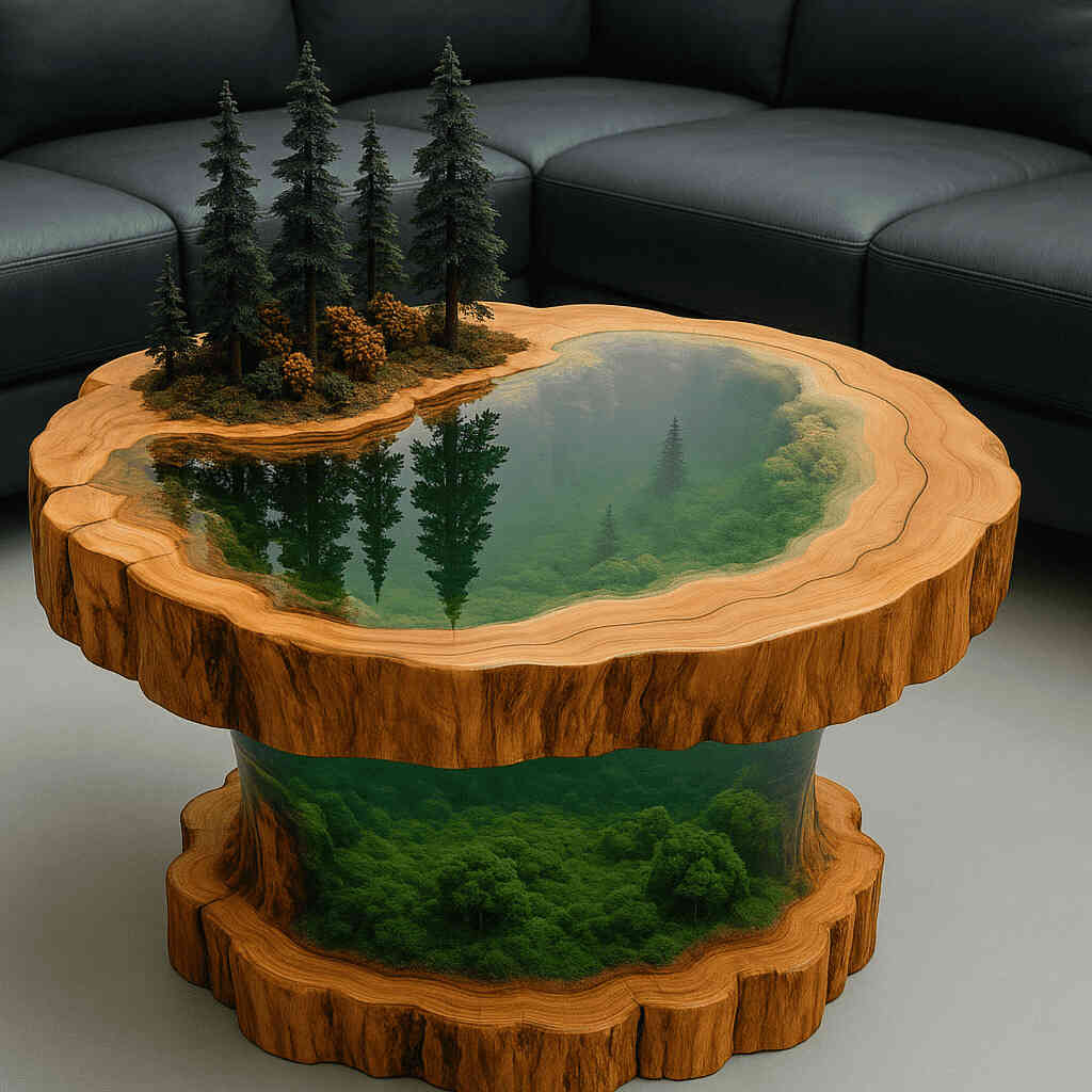 Edge Wood Epoxy River Tables