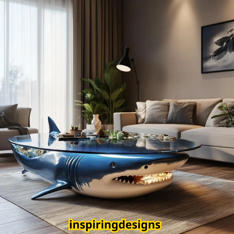 Shark Aquarium Coffee Tables