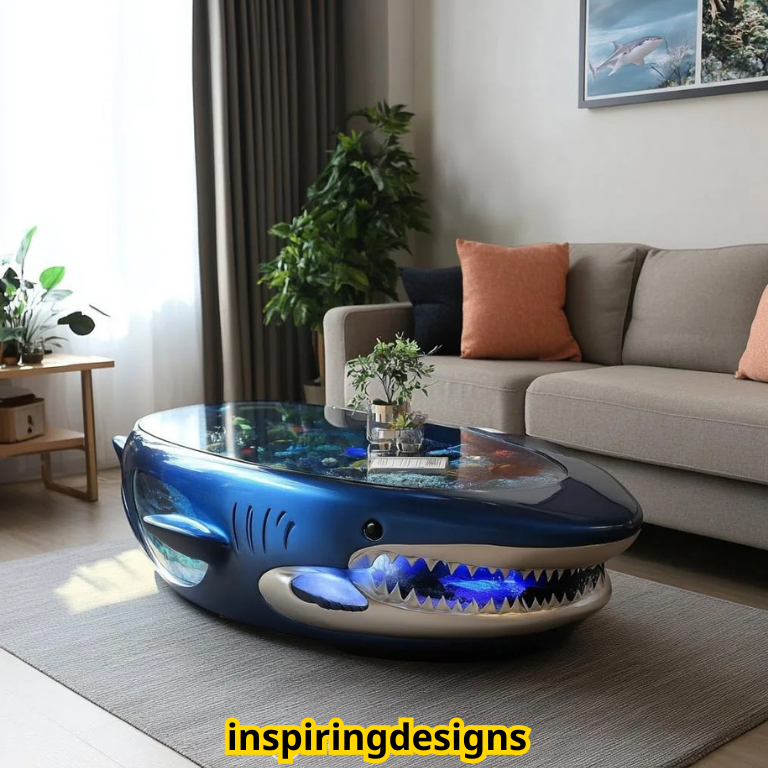 Shark Aquarium Coffee Tables