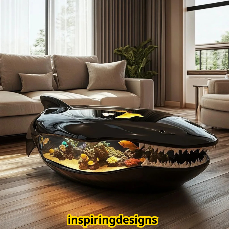 Shark Aquarium Coffee Tables
