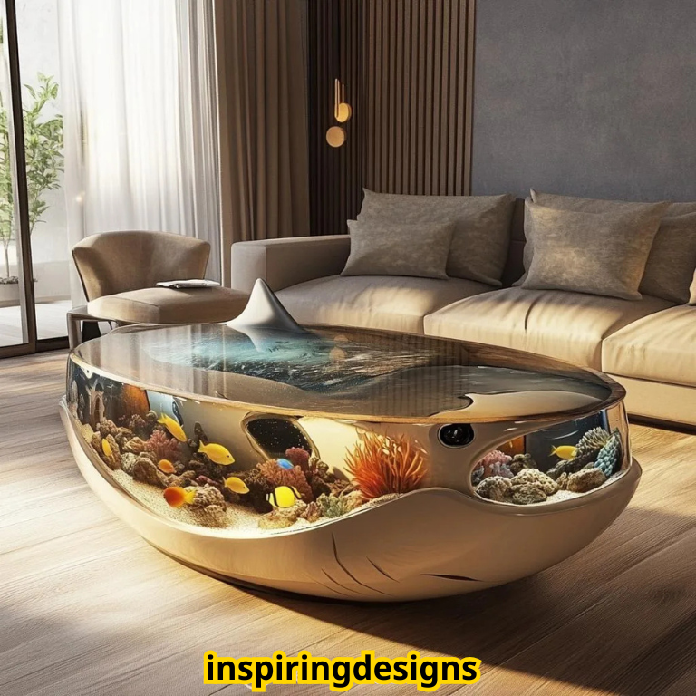 Shark Aquarium Coffee Tables