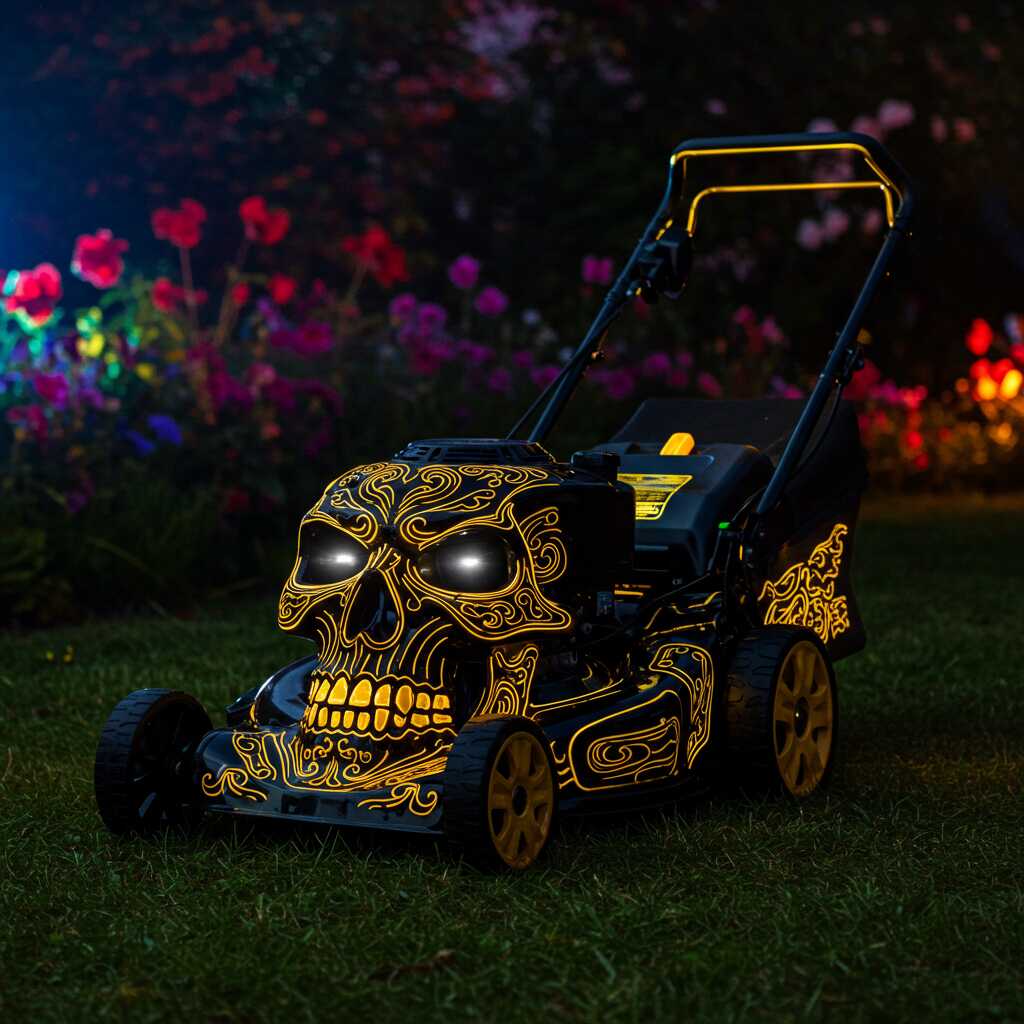 Skull Themed Mower Glow