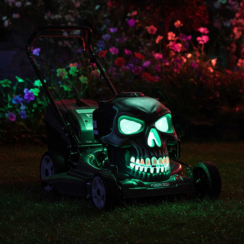 Skull Themed Mower Glow