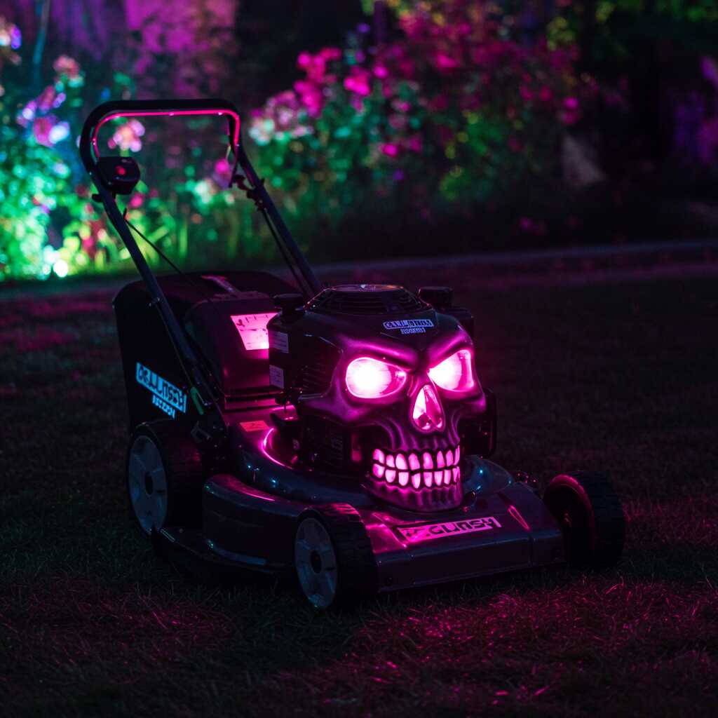 Skull Themed Mower Glow