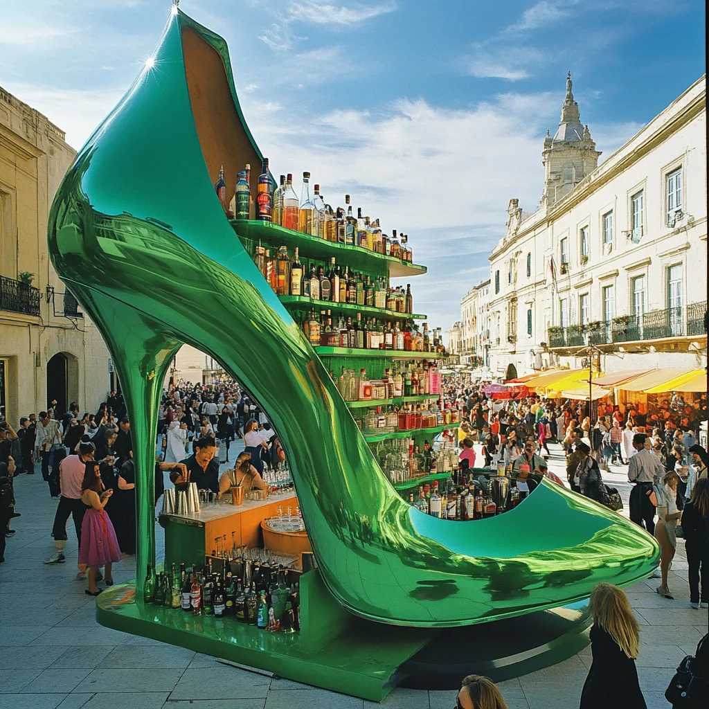 Stiletto Heel-Shaped Coffee Kiosk