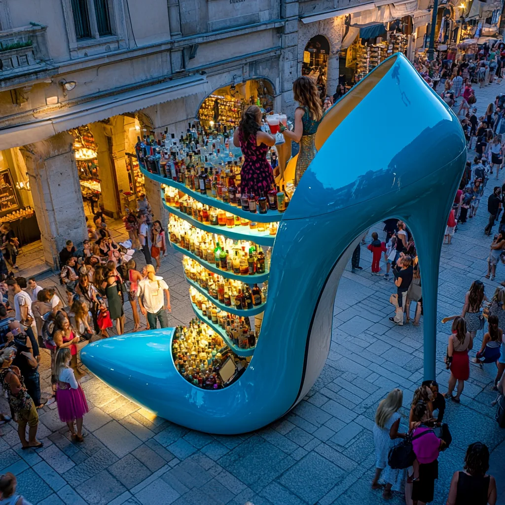 Stiletto Heel-Shaped Coffee Kiosk
