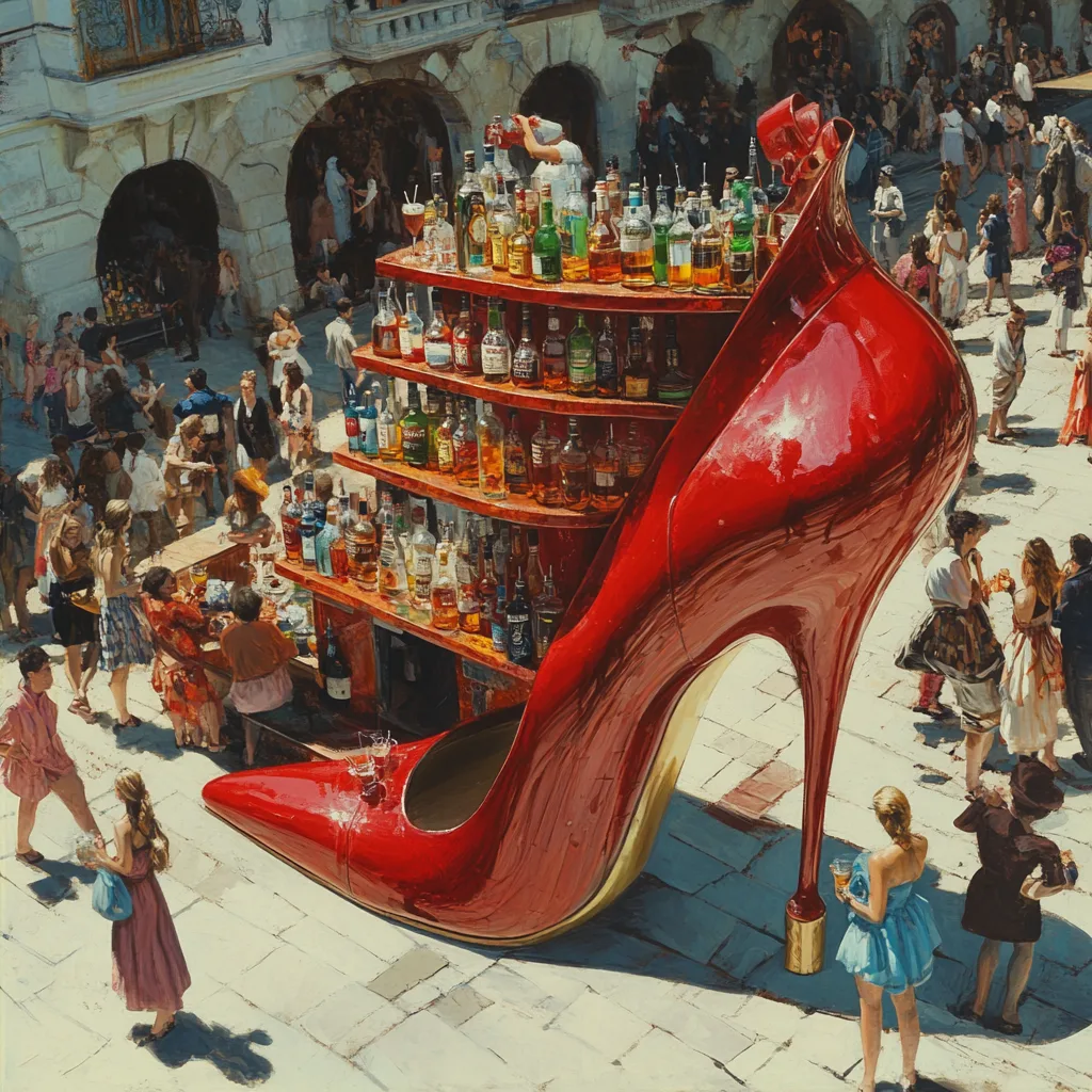 Stiletto Heel-Shaped Coffee Kiosk