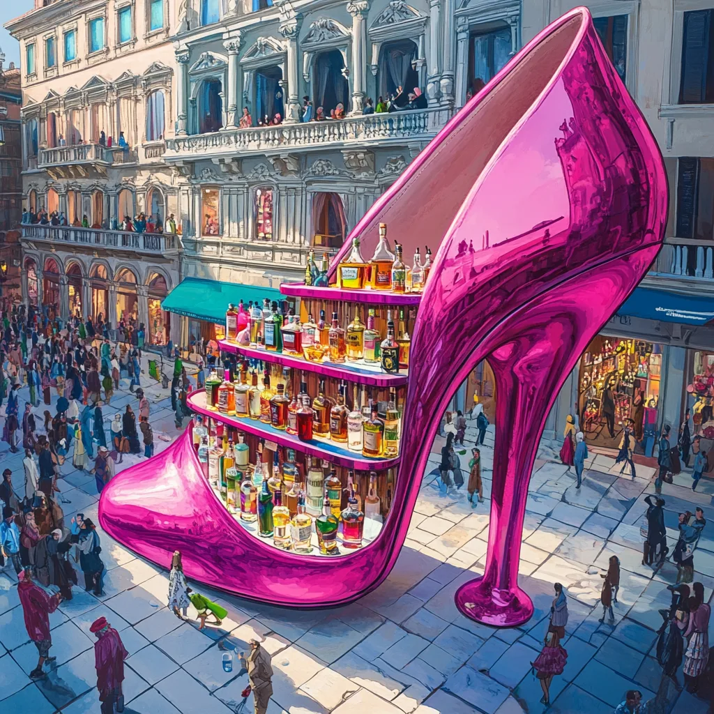 Stiletto Heel-Shaped Coffee Kiosk
