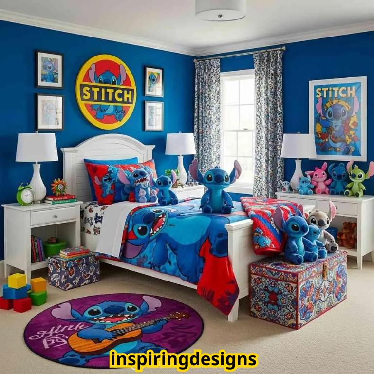 Stitch Themed Kids Bedroom