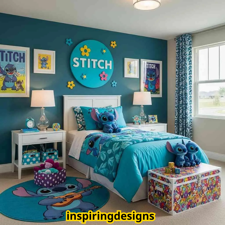 Stitch Themed Kids Bedroom