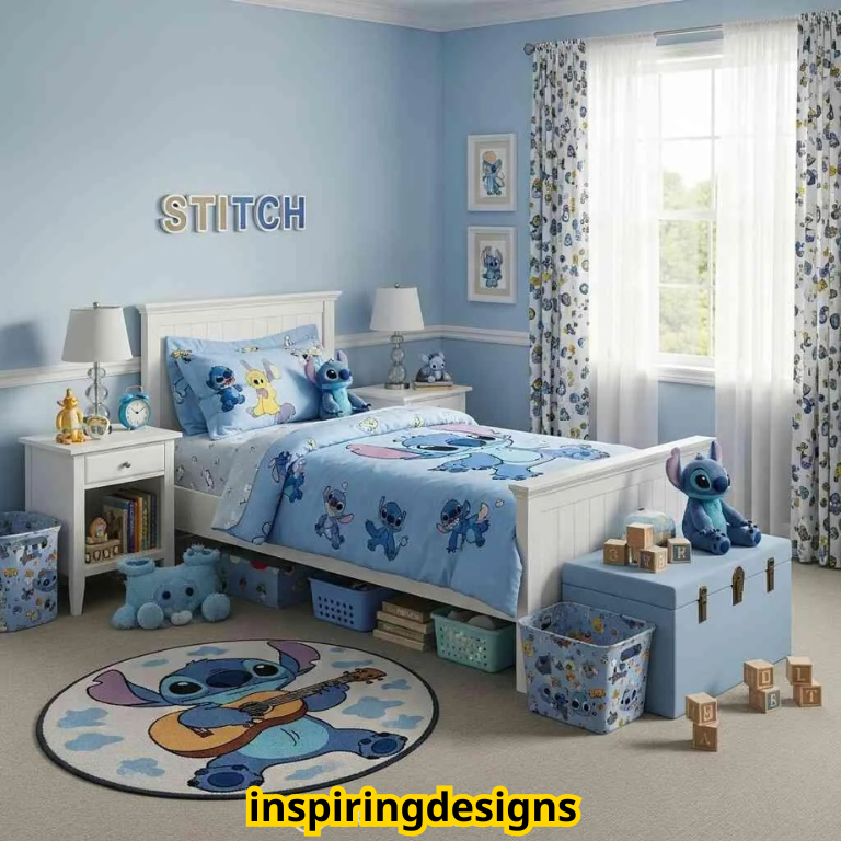 Stitch Themed Kids Bedroom