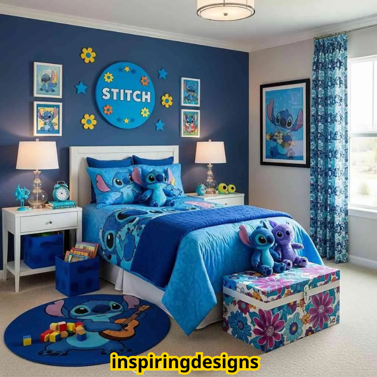 Stitch Themed Kids Bedroom
