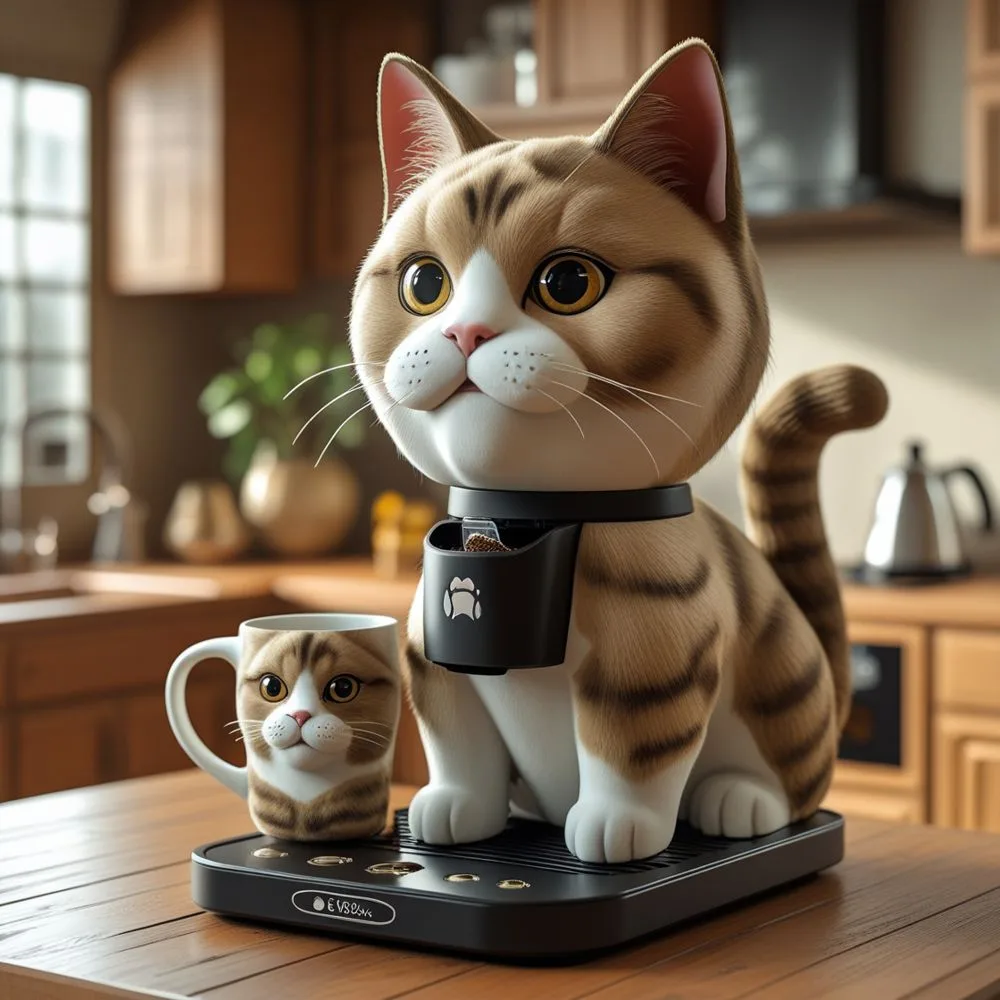 Cat Shaped Coffee Maker