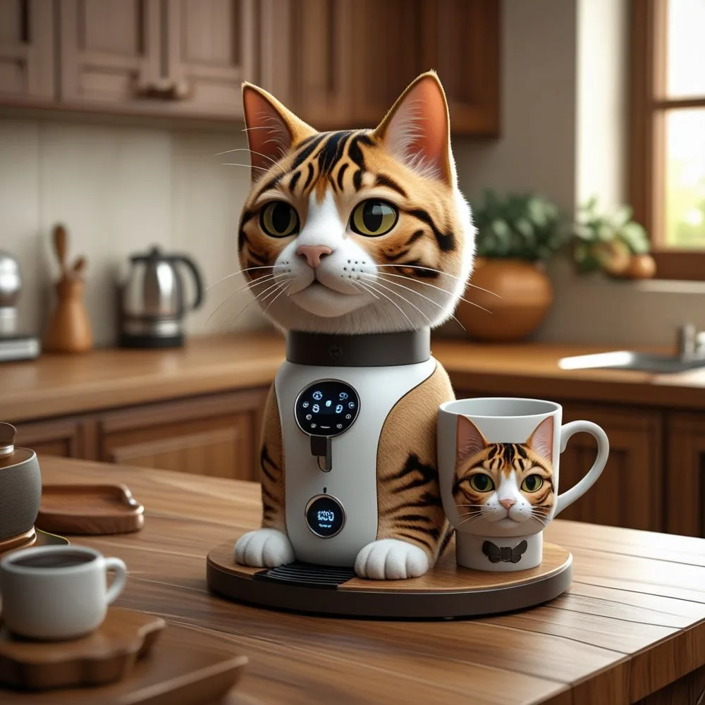 Cat Shaped Coffee Maker