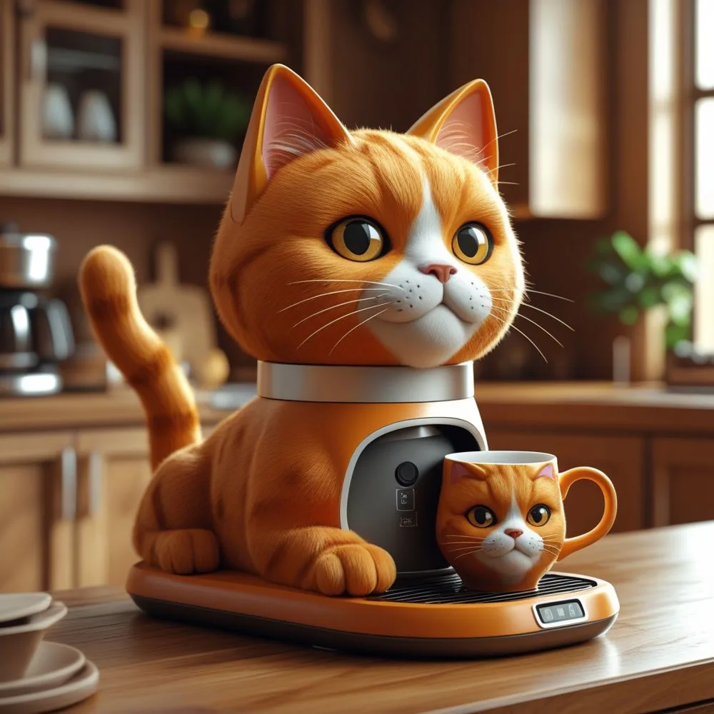 Cat Shaped Coffee Maker