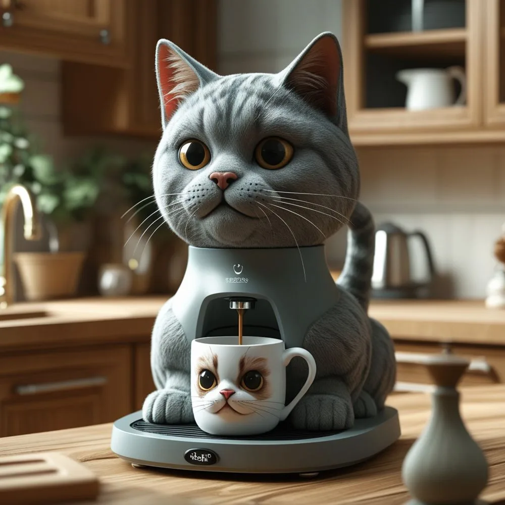 Cat Shaped Coffee Maker