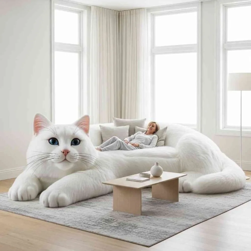 Cat Shaped Sectional Sofa