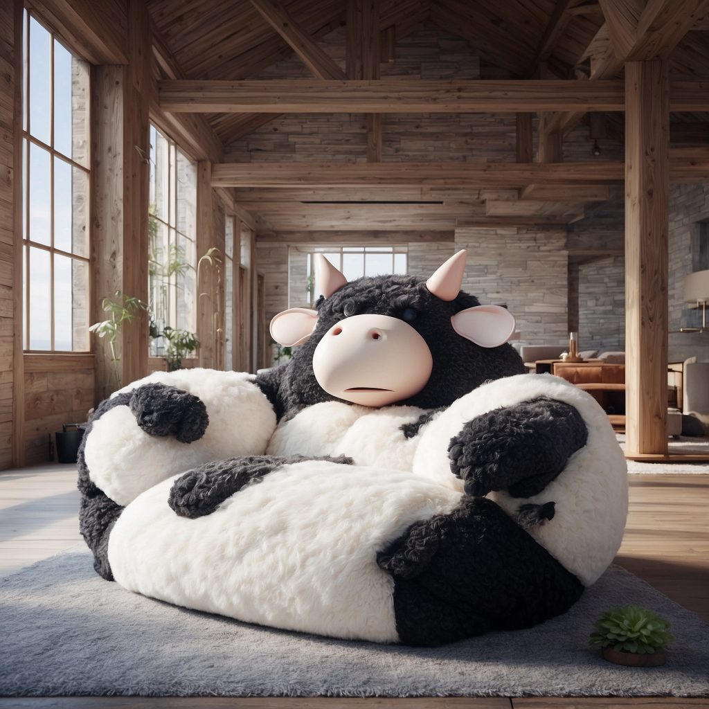 Giant Cow Loungers